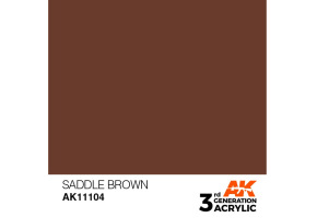 Acrylic paint SADDLE BROWN – STANDARD / BROWN SADDLE AK-interactive AK11104