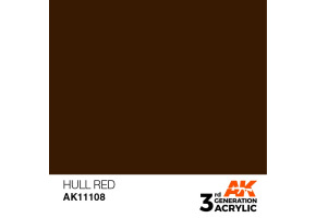 Акрилова фарба HULL RED – STANDARD / ЧЕРВОНИЙ КОРПУС AK-interactive AK11108