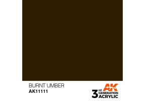 Акрилова фарба BURNT UMBER – STANDARD / ПАЛЕНА УМБРА  AK-interactive AK11111