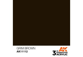 Acrylic paint GRIM BROWN – STANDARD / Gloomy BROWN AK-interactive AK11112