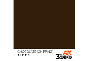 Акрилова фарба CHOCOLATE (CHIPPING) - STANDARD / ШОКОЛАДНИЙ  AK-interactive AK11113