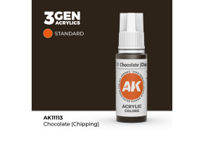 Акрилова фарба CHOCOLATE (CHIPPING) - STANDARD / ШОКОЛАДНИЙ  AK-interactive AK11113