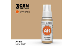 Акрилова фарба LIGHT EARTH - STANDARD / СВІТЛА ЗЕМЛЯ  AK-interactive AK11115