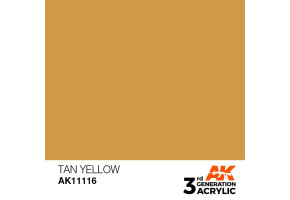 Акриловая краска TAN YELLOW – STANDARD / ЖЕЛТО-КОРИЧНЕВЫЙ АК-интерактив AK11116