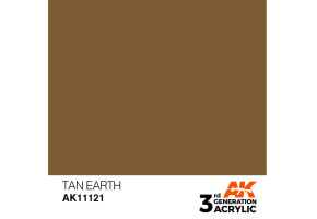 Акриловая краска TAN EARTH – STANDARD / ОБОЖЖЕНАЯ ЗЕМЛЯ АК-интерактив AK11121