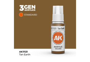 Акрилова фарба TAN EARTH – STANDARD / СПАЛЕНА ЗЕМЛЯ AK-interactive AK11121