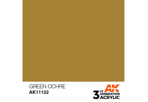 Acrylic paint GREEN OCHRE – STANDARD / GREEN OCHRE AK-interactive AK11122