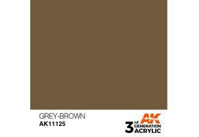 Акрилова фарба GREY-BROWN - STANDARD / СІРО-КОРИЧНЕВИЙ AK-interactive AK11125