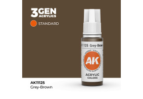 Акрилова фарба GREY-BROWN - STANDARD / СІРО-КОРИЧНЕВИЙ AK-interactive AK11125