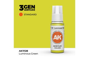 Акрилова фарба LUMINOUS GREEN – STANDARD / СЯЮЧИЙ ЗЕЛЕНИЙ AK-interactive AK11128