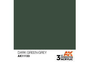 Акрилова фарба DARK GREEN-GREY – STANDARD / ТЕМНО ЗЕЛЕНО-СІРИЙ AK-interactive AK11133