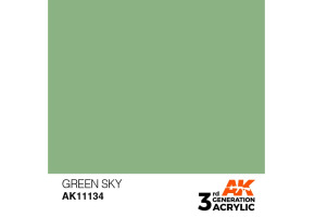 Акриловая краска GREEN SKY – STANDARD / НЕБЕСНЫЙ ЗЕЛЕНЫЙ АК-интерактив AK11134