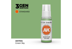 Акрилова фарба GREEN SKY – STANDARD / НЕБЕСНИЙ ЗЕЛЕНИЙ AK11134