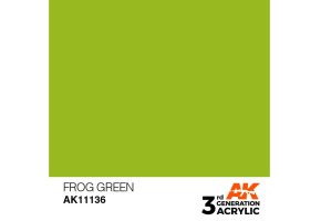 Acrylic paint FROG GREEN – STANDARD / FROG GREEN AK-interactive AK11136