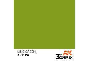 Акриловая краска LIME GREEN – STANDARD / ЗЕЛЕНЫЙ ЛАЙМ АК-интерактив AK11137