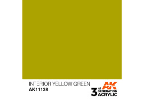 Акрилова фарба INTERIOR YELLOW GREEN – STANDARD / ІНТЕР'ЄРНИЙ ЖОВТО-ЗЕЛЕНИЙ AK-interactive AK11138