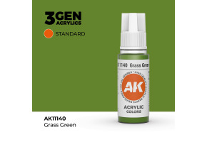 Акрилова фарба GRASS GREEN – STANDARD / ЗЕЛЕНА ТРАВА AK-interactive AK11140