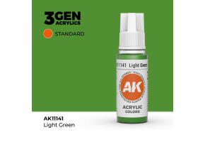 Акрилова фарба LIGHT GREEN – STANDARD / СВІТЛО-ЗЕЛЕНИЙ AK-interactive AK11141