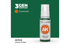 Акрилова фарба LIZARD GREEN – STANDARD / ЗЕЛЕНИЙ ЯЩІРКА AK-interactive AK11145