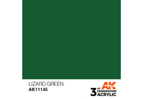 Акриловая краска LIZARD GREEN – STANDARD / ЗЕЛЕНЫЙ ЯЩЕРИЦА АК-интерактив AK11145