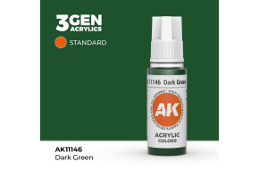 Акрилова фарба DARK GREEN – STANDARD / ТЕМНО-ЗЕЛЕНИЙ AK-interactive AK11146