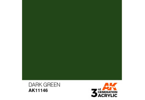 Акриловая краска DARK GREEN – STANDARD / ТЕМНО-ЗЕЛЕНЫЙ АК-интерактив AK11146