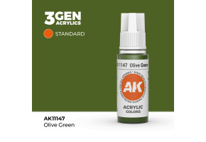 Акрилова фарба OLIVE GREEN – STANDARD / ОЛИВКОВИЙ ЗЕЛЕНИЙ AK-interactive AK11147