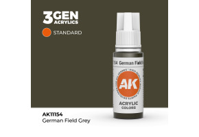 Акрилова фарба GERMAN FIELD GREY – STANDARD / НІМЕЦЬКИЙ ПОЛЬОВИЙ СІРИЙ AK-interactive AK11154