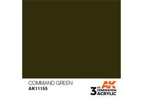 Acrylic paint COMMAND GREEN – STANDARD / BLACK-GREEN AK-interactive AK11155