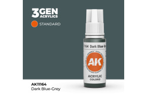 Акрилова фарба DARK BLUE-GREY – STANDARD / ТЕМНО-СИНІЙ-СІРИЙ AK-interactive AK11164