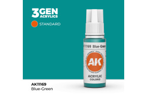 Акрилова фарба BLUE-GREEN – STANDARD / СИНО-СІРИЙ AK-interactive AK11169