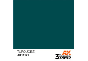 Acrylic paint TURQUOISE – STANDARD / TURQUOISE AK-interactive AK11171