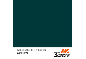 Акрилова фарба ARCHAIC TURQUOISE – STANDARD / ЗАСТАРІЛА БІРЮЗА AK-interactive AK11172