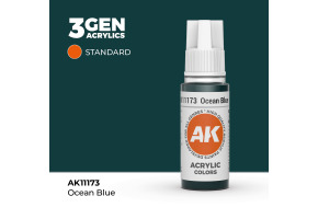 Акрилова фарба OCEAN BLUE – STANDARD / ОКЕАНІЧНИЙ СИНІЙ AK-interactive AK11173