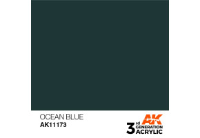 Acrylic paint OCEAN BLUE – STANDARD / OCEANIC BLUE AK-interactive AK11173