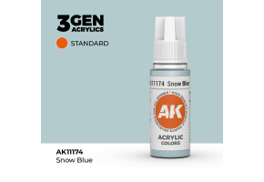 Акрилова фарба SNOW BLUE – STANDARD / СНІЖНИЙ СИНІЙ AK-interactive AK11174