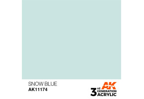 Acrylic paint SNOW BLUE – STANDARD / SNOW BLUE AK-interactive AK11174