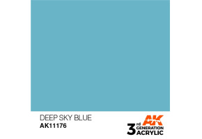 Акриловая краска DEEP SKY BLUE – STANDARD / ГЛУБОКИЙ НЕБЕСНЫЙ СИНИЙ АК-интерактив AK11176
