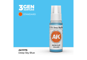 Акрилова фарба DEEP SKY BLUE – STANDARD / ГЛИБОКИЙ НЕБЕСНИЙ СИНІЙ AK-interactive AK11176