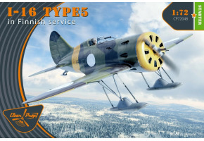 Збірна модель 1/72 Літак І-16 Тип 5 на службі у Фінляндії Clear Prop 72048