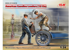 Збірна модель 1/24 Фігури Американські бензинові навантажувачі (1910-ті) ICM 24018