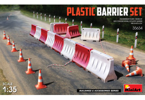 Set of plastic barriers 1:35