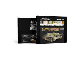 Набір масляних фарб MAPPING TECHNIQUE LIGHTS & SHADOWS SET / Техніка картографування Світло та тіні AK-interactive AKABT303