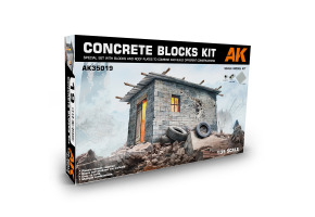 Збірна модель 1/35 Набір бетонних блоків AK-Interactive 35019