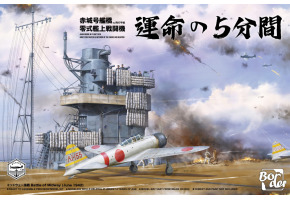 Scale Model1/35  of the Flight Deck of the Aircraft Carrier Akagi with the A6M2 Zero Fighter Border Model BSF-002