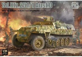 Scale model 1/35 Half-track armored personnel carrier Sd.Kfz.251/1/Ausf.D Border Model BT-041