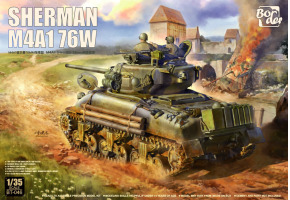 Scale model 1/35 Sherman M4A1 76W Border Model BT-046