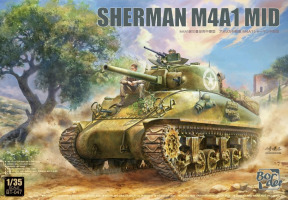 Scale model 1/35 Tank Sherman M4A1 Mid Border Model BT-047