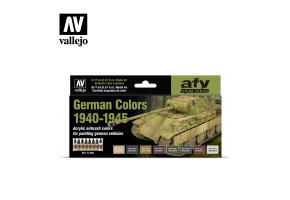 Набір акрилових фарб Німецькі кольори 1940-1945 років. (German Colors 1940-1945) 8 шт Vallejo VAL 71206