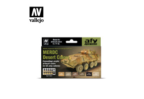Набір акрилових фарб MERDC Кольори пустелі (MERDC Desert Colors) 6 шт Vallejo VAL 71212
